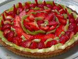 Tarte aux fraises et kiwis