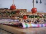 Club sandwich fraicheur au saumon