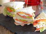 Club sandwich truite fumée oeuf dur