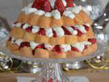 Gateau de Savoie aux fraises