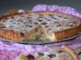 Tarte aux framboises amandes et noisettes