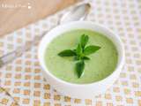 Gaspacho vert concombre courgette poivron