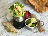 Wraps aux sardines, pommes Gala & citron lime