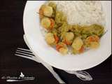 Noix de St Jacques au curry