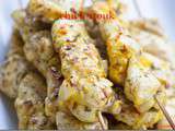 Chich taouk brochettes de poulet libanaises