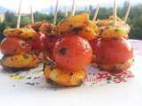 Minis brochettes de crevettes