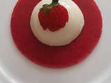 Panna cotta au coulis de fraises