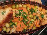 Tajine aux olives sauce rouge