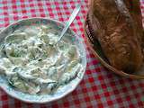 Tzatziki, salade de concombre à la crème