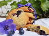 Cookies aux myrtilles et au chocolat blanc