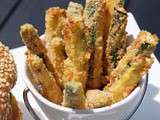 Frites de courgettes au parmesan