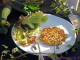 Galettes de quinoa, courgettes et basilic (sans gluten)