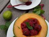 Melon aux framboises