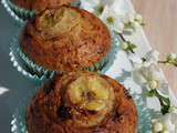 Muffins à la banane et aux pépites de chocolat