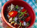 Salade de lentilles et tomates