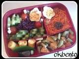 Bento  oeufs et fruits et légumes 