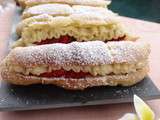 Eclairs à la vanille et aux fraises