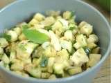 Salade rafraichissante de courgettes