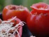 Tomates farcies de sa maman, & poivrons farcis