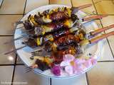 Brochettes marinées