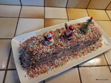 BÛCHE de NOËL 2021 - Bûche petits beurres et crème au beurre