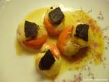 Coquille saint-jacques et lamelles de truffe