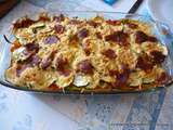 Gratin de courgettes carottes et poivrons