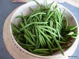 Première poêlée de haricots verts