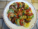 Salade de tomates d'antan