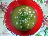 Veloute de concombre au curry et lait de coco