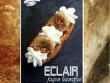 Eclair façon banoffee ( banane chocolat caramel speculoos)