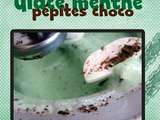 Glace menthe et pépipes de chocolat