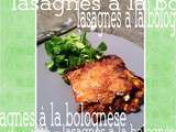 Lasagnes à la bolognèse