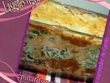 Lasagnes végétariennes aux épinards, poivrons & noix