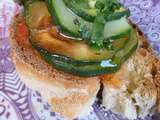 Bruschetta aux courgettes