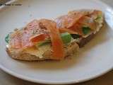 Tartine saumon-saint moret