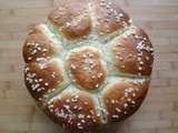 Brioche peu sucrée en fleur