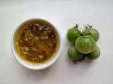 Confiture de tomates cerises vertes