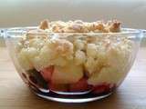 Crumble pomme - fruits rouges