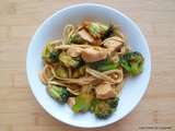 Nouilles udon poulet - brocolis