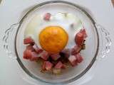 Oeuf cocotte - jambon - topinambours