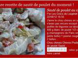 Sauté de poulet du moment