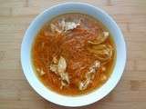 Soupe de poulet gingembre - carotte