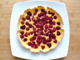 Tarte ricotta - framboises