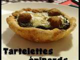 Tartelettes aux épinards, champignons et camembert