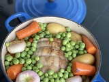 Rôti de porc et légumes printaniers