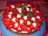 Tarte aux fraises coco