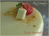 Entremets chocolat blanc insert fraise