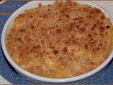 Gratin de macaronis crousit crémeux