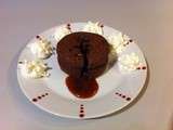 Moelleux au chocolat, coeur coulant caramel au beurre salé